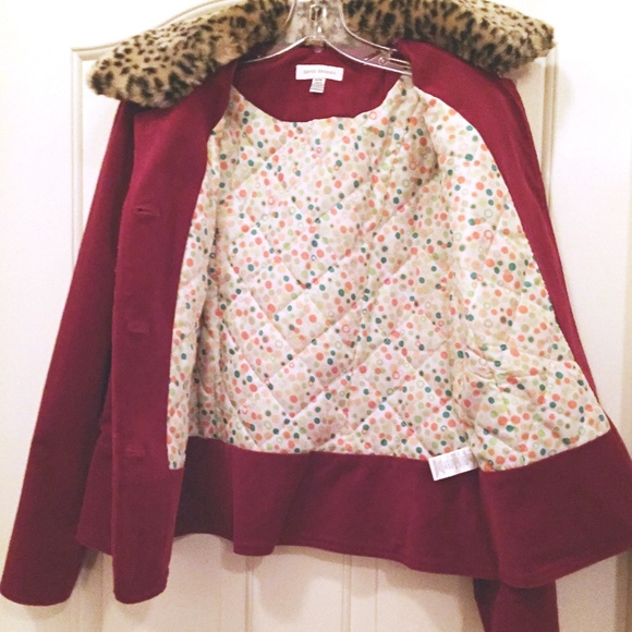 Corduroy Blazer Removable Faux Fur Collar Mix & Match Weekend Separates … - Picture 2 of 8